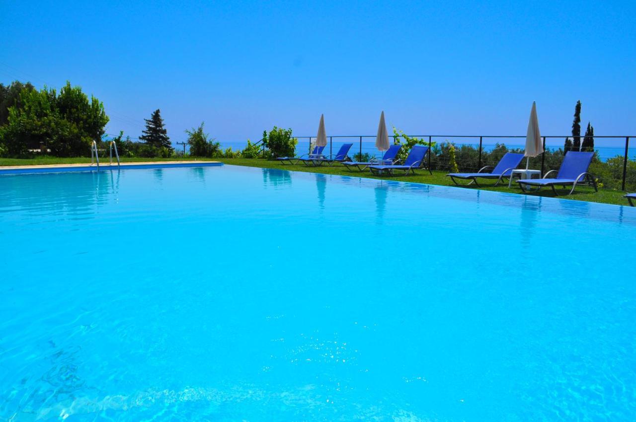 Luxury Loft Apartment With Pool - Pelekas Beach, Corfu Exterior photo