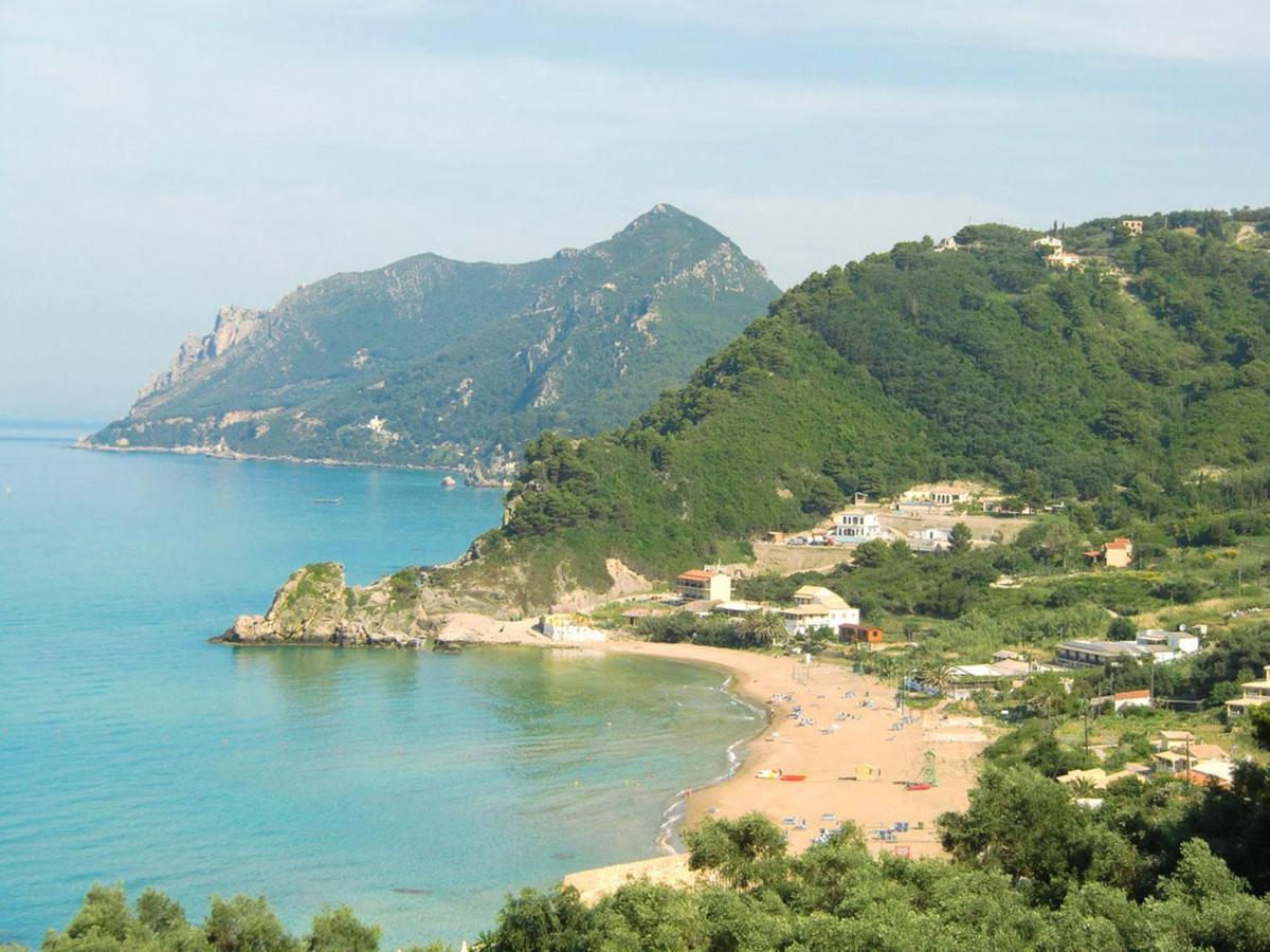 Luxury Loft Apartment With Pool - Pelekas Beach, Corfu Exterior photo
