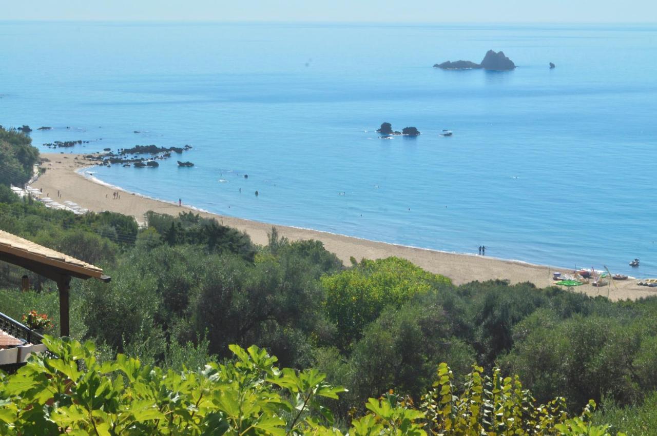Luxury Loft Apartment With Pool - Pelekas Beach, Corfu Exterior photo